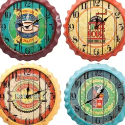 KARE Design Uhren-Wanduhr Vintage Coffee Sortiert